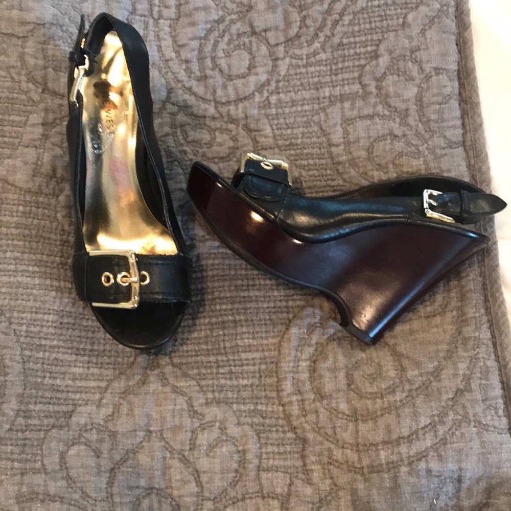 Nine West wedges.